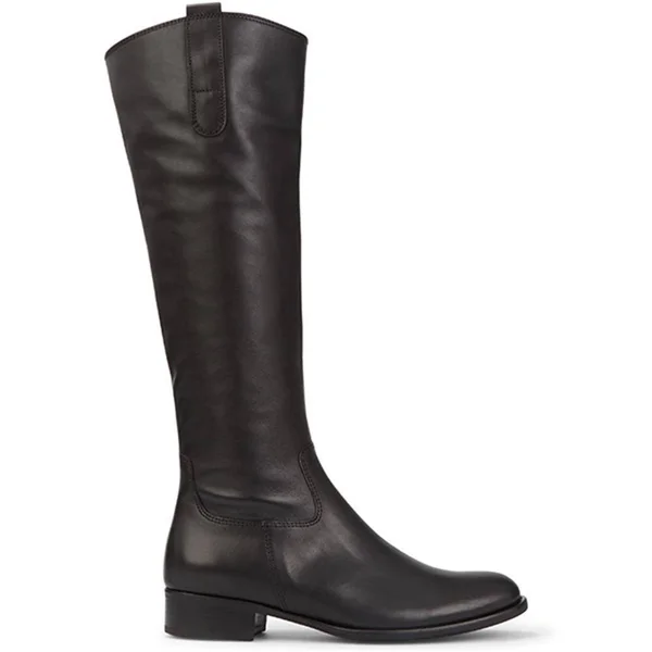 Slim Fit Brook Leather Riding Boots (GAB28507) by Gabor Black, Us: 9.5/ UK: 7.5/ EU: 40.5