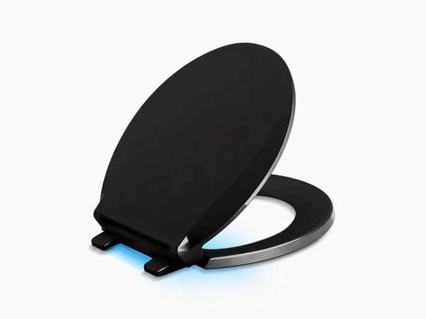 Kohler 75758-7 Cachet Nightlight Quiet-Close with Grip-Tight Round-Front Toilet Seat - Black