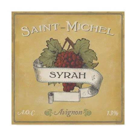 Trademark Fine Art 'Vintage Wine Labels VI' Canvas Art by June Erica Vess - Size: 18 x 18