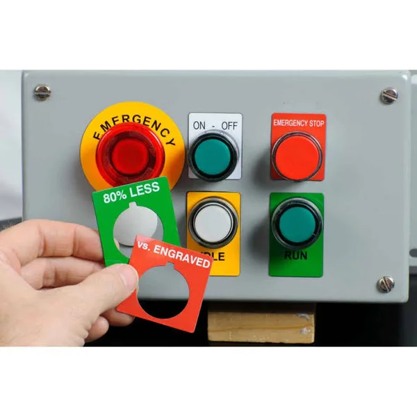 Brady - B30EP-169-593-RD, Red Raised Panel Polyester Label
