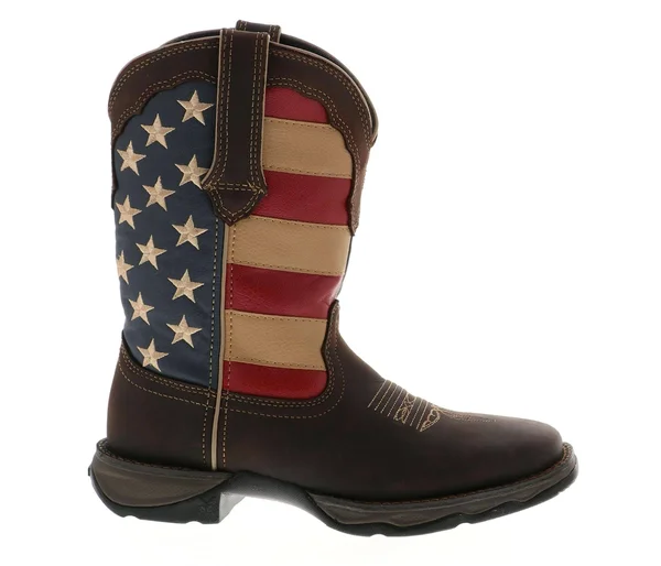 Durango Lady Rebel Patriotic Women's Pull-On Western Flag Boot 6.5