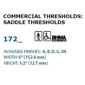 GoVets - Pemko 6x22X1/2x22X48x22 Alum Saddle Thresholds