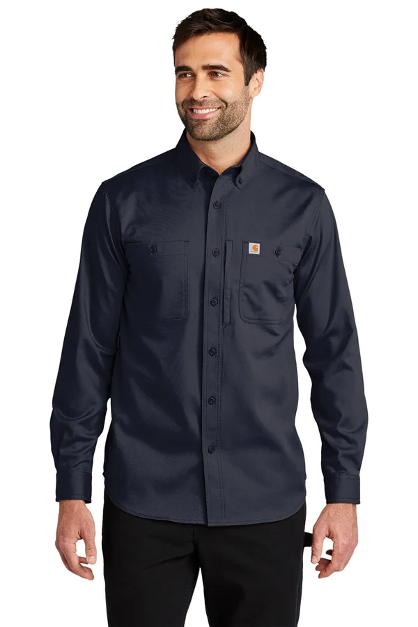 Carhartt Rugged Professional Series Long-Sleeve Shirt, Navy