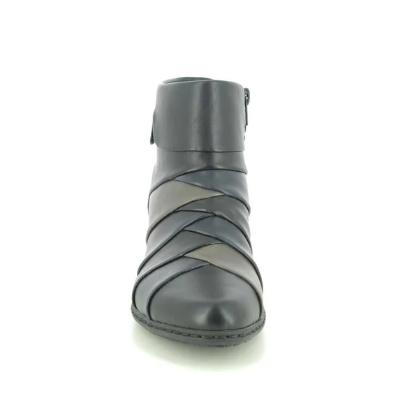 Rieker Y0791-01 Black/Navy 42 EU Womens Ankle Boots