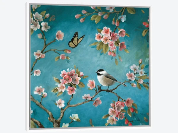 Framed Canvas Art (White Floating Frame) - Blossom II by Lisa Audit ( Holidays & Seasonal > Easter art)