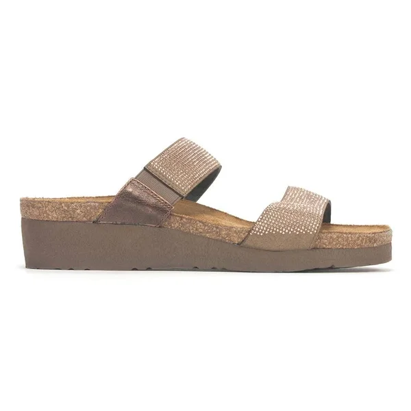 Women's Naot Bianca Slide Sandal - Size: 38, Beige
