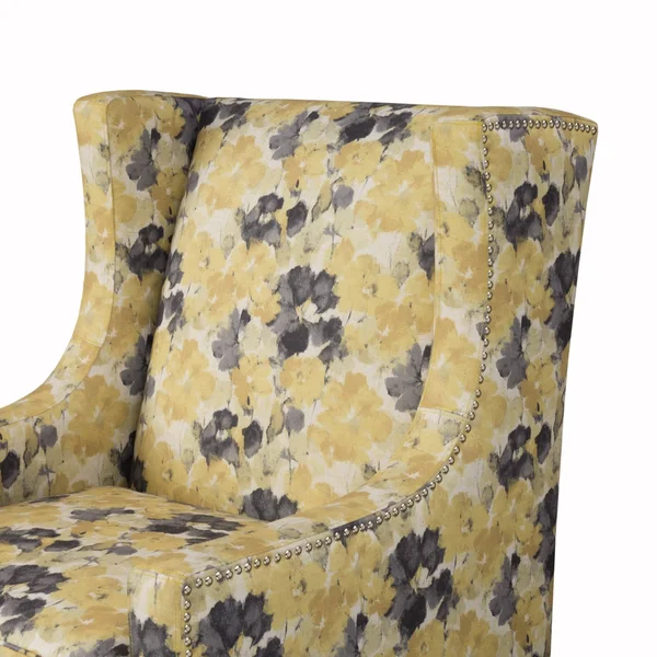 Madison Park Barton Wing Chair, Yellow