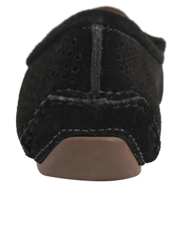 Patricia Green Barrie Driving Moccasin Black Suede - 9