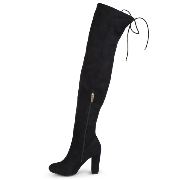Journee Collection Women's &Maya& Faux Suede Regular and Wide Calf Over-The-Knee Boots - 9 Medium Width/Wide Calf - Taupe