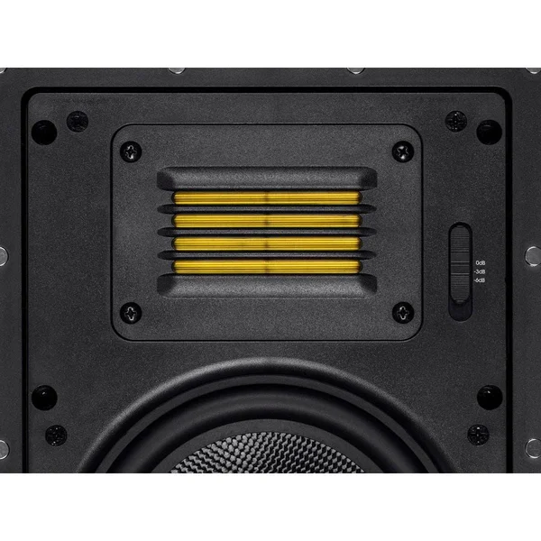Monoprice Amber In-Wall Speakers 6.5in 2-Way Carbon Fiber with Ribbon Tweeter (Pair)