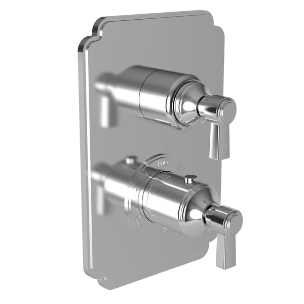 Newport Brass 3-913TS English Bronze Astor 1/2x22 Square Thermostatic Trim Plate with Handle
