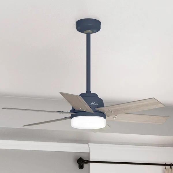 Hunter 51206 Pacer with LED Light 44 inch Ceiling Fan in Indigo Blue