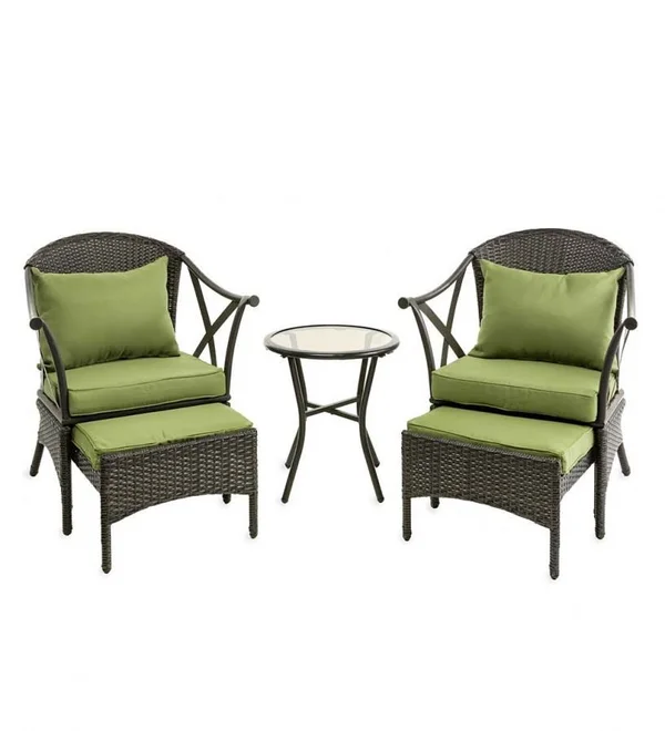 Wicker Patio Furniture Set with Cushions