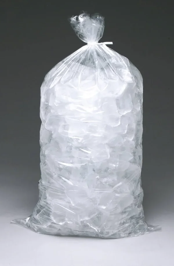5 lb. Clear Plastic Ice Bag - 1000/Bundle