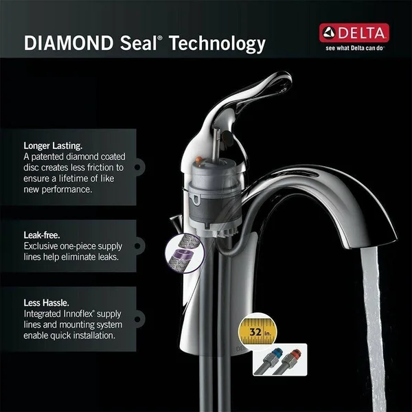 Delta 440-SSWE-DST Collins Single Handle Water-Efficient Kitchen Faucet with Spray Stainless