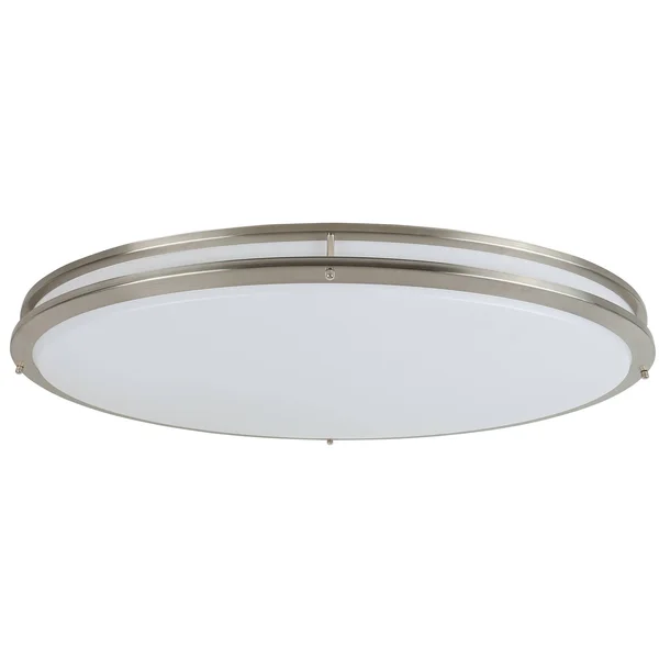 LED Flush Mount Ceiling Light 32x22W x 18x22D x 4.25x22H - Nickel - Nickel