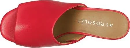 Women's Aerosoles Erie Heeled Slide - Size: 8, Red