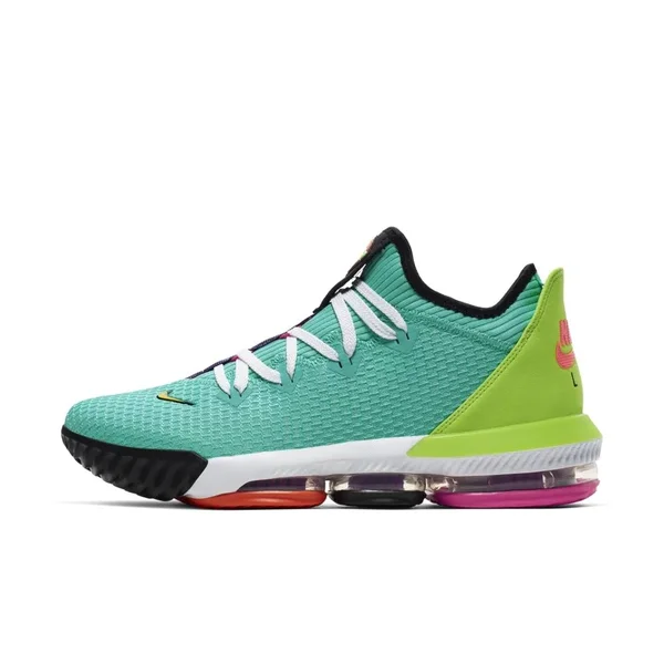 Nike Lebron 16 Low Basketball Shoes in Green - Size: 7.5, CI2668-301