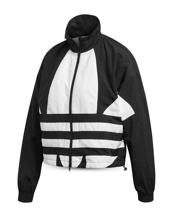 Adidas Originals Women's Large-Logo Track Jacket - Black/White