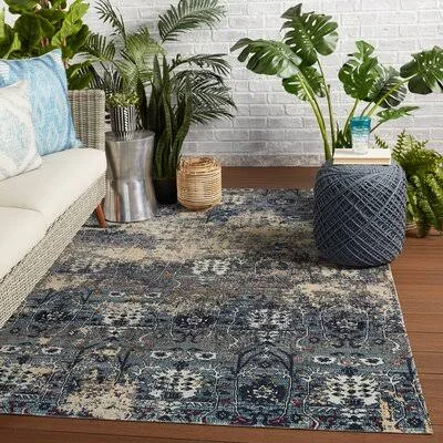 Pocahontas Blue/Beige Indoor - Outdoor Area Rug Langley Street Rug Size: Rectangle 9&10x22 x 14&