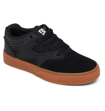DC Shoes Kalis Vulc - Boy's Kids in Black/Gum Size 1