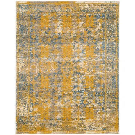Bungalow Rose Penton Transitional Yellow/Blue Area Rug, Size: Rectangle 5&1 inch x 7&6 inch