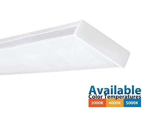 Nicor Lighting ACW-20-4S-UNV-30K 3000K Dimmable LED Wraparound with Prismatic Acrylic Lens, 4&