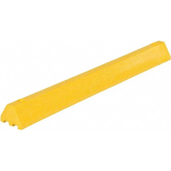 Value Brand CS-S48-Y Parking Curb - 48 in, Yellow, Plastic
