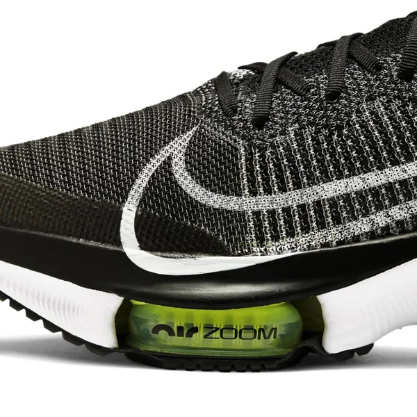 Nike Men's Air Zoom Tempo Next% Black-White-Volt - 13