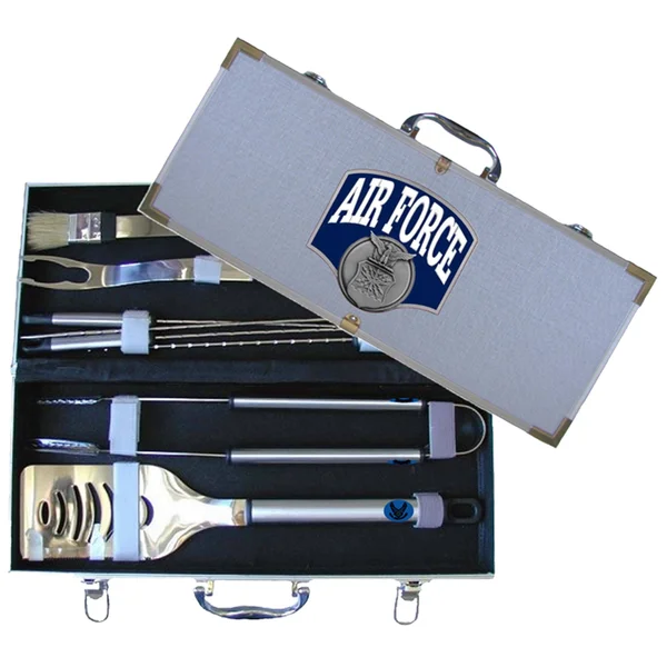 Marines Retired 8 PC BBQ Set w/Case
