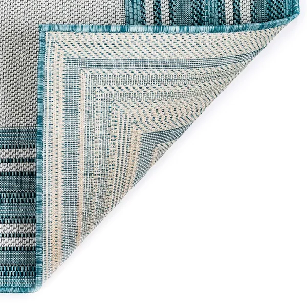 Liora Manne Carmel Multi Border Indoor/Outdoor Rug Green 7&10x22x9&10x22