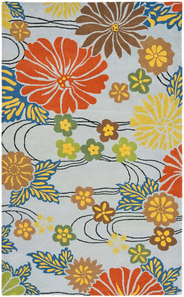 Safavieh Soho SOH738B 8&3x22 x 11&0x22 Blue, Multi Area Rug