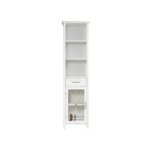 Elite Home Fashions 7978 Delaney Linen Cabinet - White