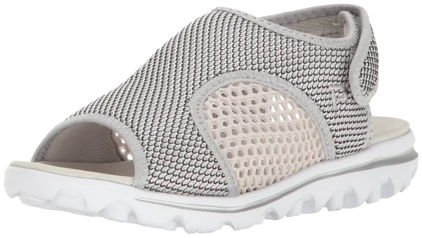 Propet Women's TravelActiv SS Silver/Black 5 M
