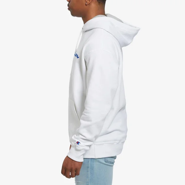 Men's Powerblend Fleece Pullover Hoodie, Script Logo