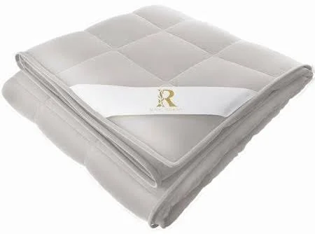 Royal Therapy Weighted Blanket Adult & Kids Bed - 100% Calming Cotton Blanket with Glass Beads, Size: 10 lb 41 x 60, Coastal