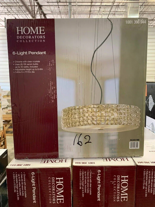 Home Decorators Collection 6-Light Chrome Pendant 16652
