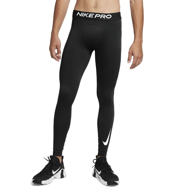 Nike Men's Pro Warm Tights - XXL, Black