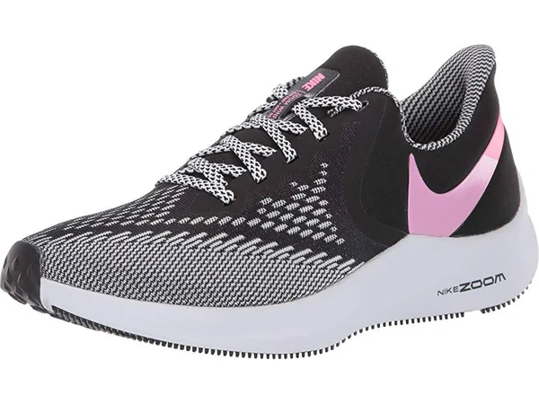 Nike Women's Zoom Winflo 6 Running Shoes - Size: 8.5, Black