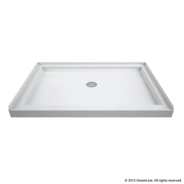 DreamLine DLT-1132480 Slimline 32 x 48 inch Single Threshold Shower Base, Center Drain