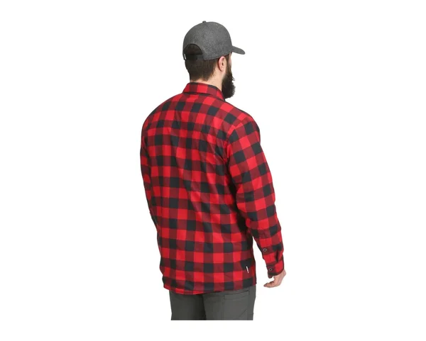Simms Coldweather Shirt L, Auburn Red Buffalo Blur Plaid