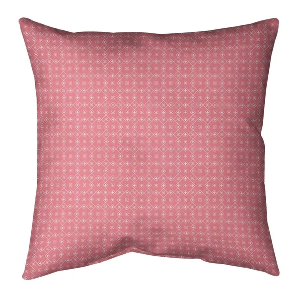 Fun Classic Doily Pattern Throw Pillow - 26 x 26 - Teal - Cotton