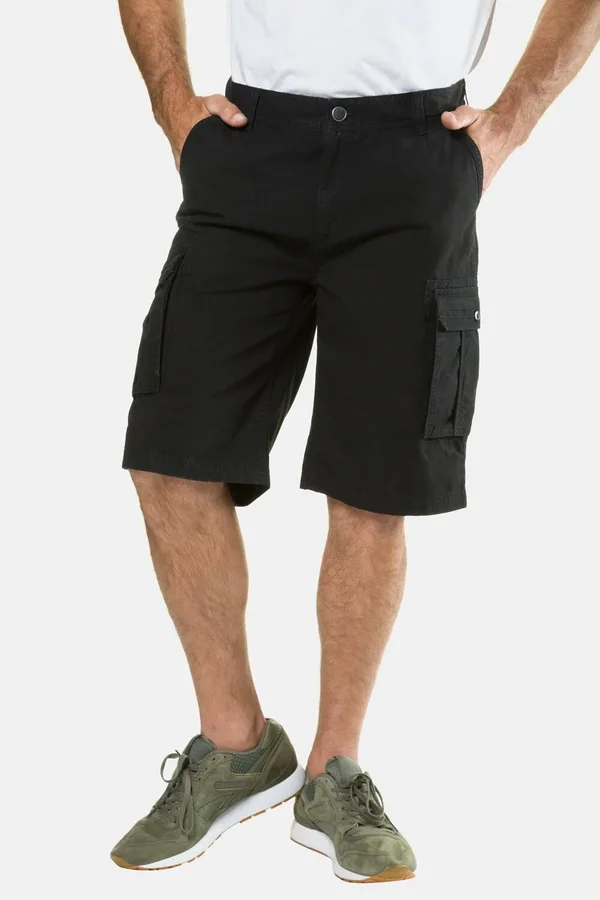 Plus Size Shorts, Man, Black, Size: 42, Cotton, JP1880