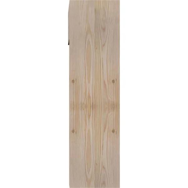 Ekena Millwork 1462975 7 1/2x22W x 24x22D x 28x22H Imperial Block Smooth Bracket w/ Offset Brace - Douglas Fir