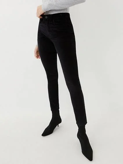 Women's Jennie Velvet Jean, Black, Size 29, True Religion