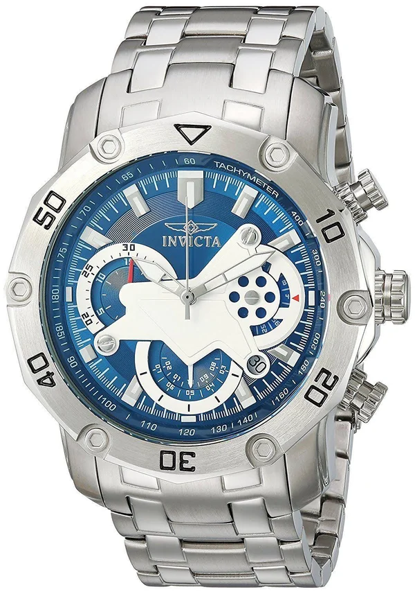 Invicta 22764 Men's Pro Diver Blue Dial Steel Bracelet Watch