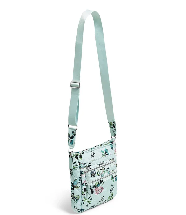 Vera Bradley : Triple Zip Hipster in Seawater Blooms