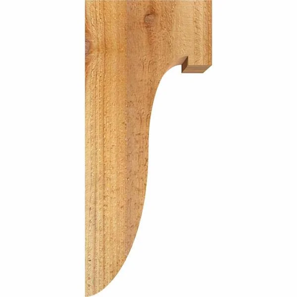 Ekena Millwork COR06X06X14DEL00RWR 6x22W x 6x22D x 14x22H Del Monte Rough Sawn Corbel - Western Red Cedar