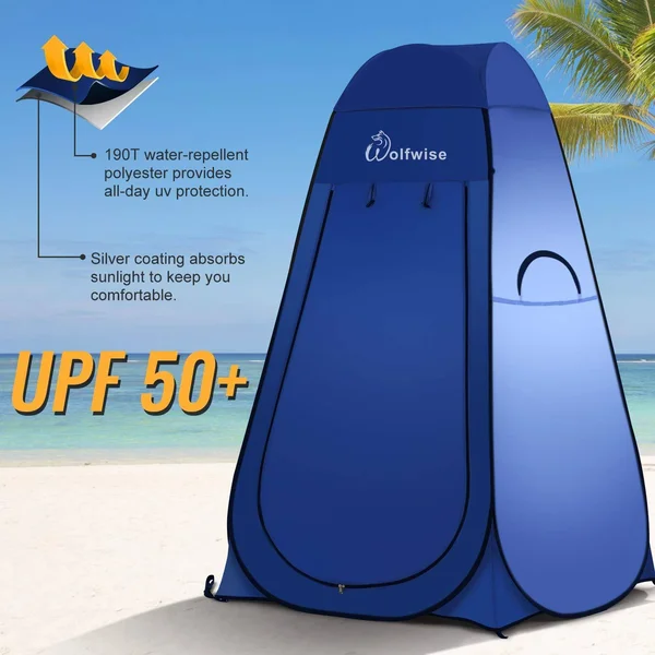 WolfWise Dressing Tent Shower Privacy Portable Camping Beach Toilet Pop Up Tents