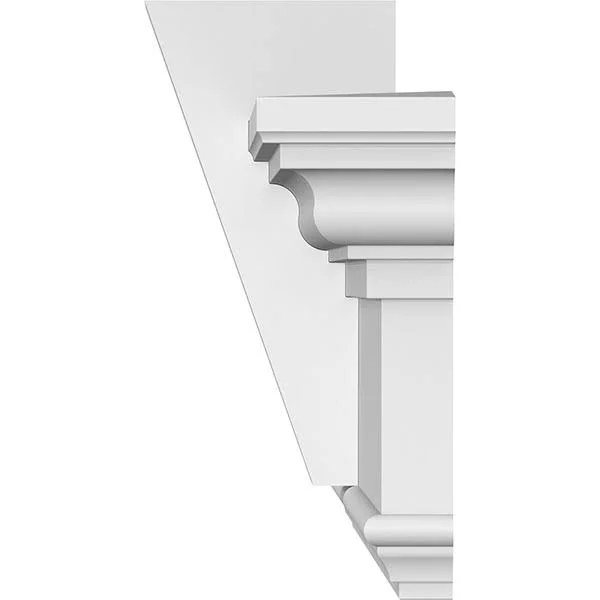 128 inch Bottom Width x 131 7/8 inch Top Width x 7 1/4 inchh x 1 inchp Traditional Crosshead w/ Flat Keystone